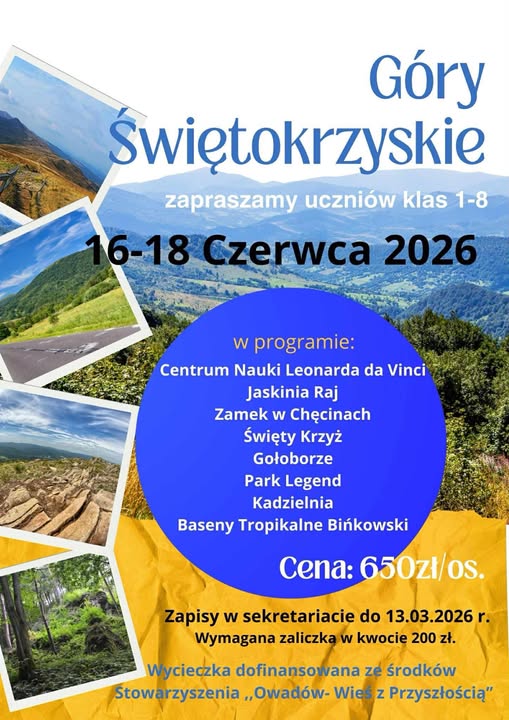 Wycieczka w Góry Świętokrzyskie