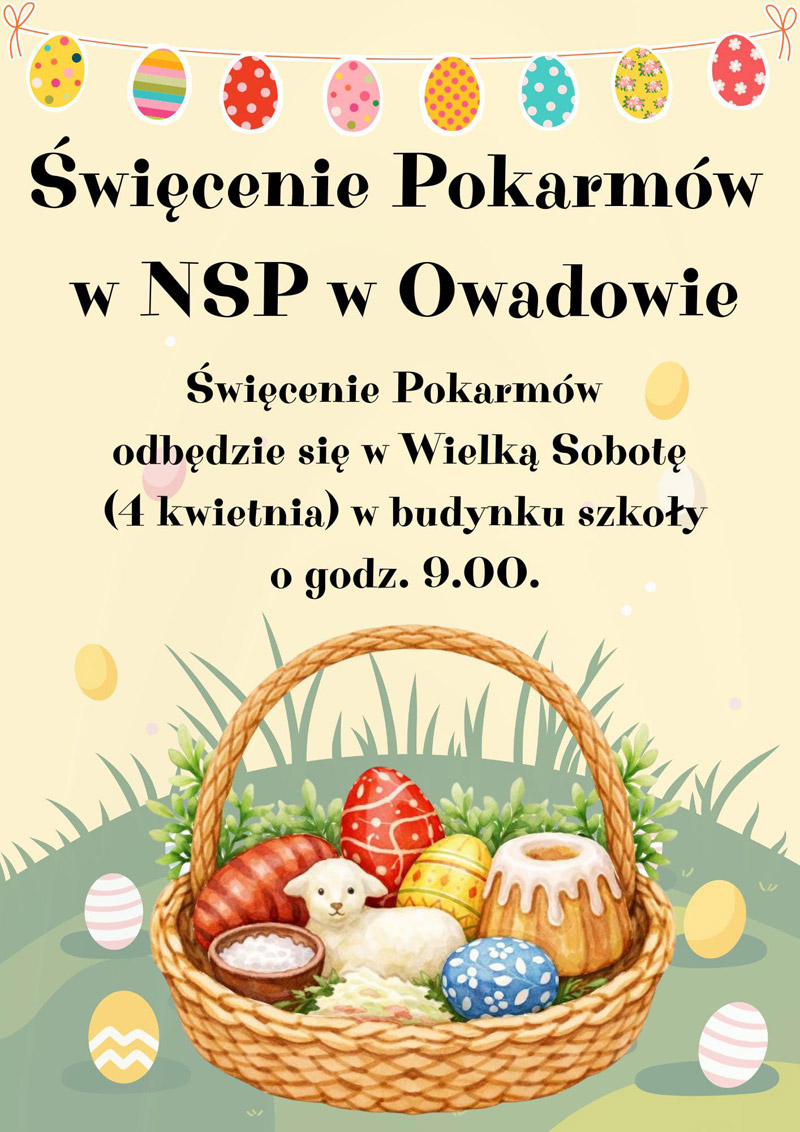 Święcenie pokarmów - plakat